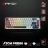 Tastatura Mehanicka Gaming Fantech MK919 Atom PRO66 siva (Blue switch)