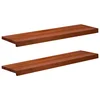 vidaXL Stopnice 2 kos 100 x 25 x 2 cm Rjava Trda bukovina