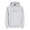 JACK & JONES Majica JCOLima svetlo siva/črna/bela