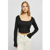 Womens short sleeve Corsage long sleeve, black