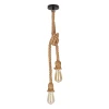 Luster na sajli VIDEA 2xE27/40W/230V braon