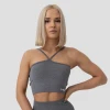 GymBeam Sportski halter top FLO Grey