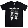 The Beatles Black & White Band Black L Majica