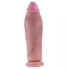 HiSmith HSA189-L Ultra Thick Dual-Density Premium Silicone Dildo KlicLok 27.8cm Skin