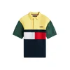 TOMMY HILFIGER Majica temno modra/rumena/zelena/bela