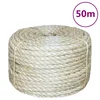 Vidaxl Vrv iz 100 % sisala 8 mm 50 m