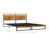 Okvir za krevet metalni 140 x 200 cm
