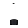 Luster na sajli za šinski sistem TRACER 1xE27/15W/230V prečnik 38 cm crna