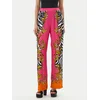 Versace Jeans Couture Hlače zlato-rumena/svetlo roza/črna/bela