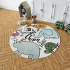 CONCEPTUM HYPNOSE Woopamuk103 Okrugli beli tepih sa printom 100 x 100 (625HFT2225)