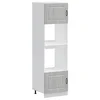 Vidaxl Omarice za pečico 2 kosa Kalmar siva sonoma inženirski les