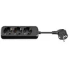shumee MicroConnect 3-polna Schuko vtičnica 5M črne barve