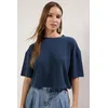 Trendyol Milla Ženska majica TWOSS25TS00048, Tamnoplava