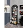 Hanah Home Polica za kafu Lungo, 30x50x140 cm, Crna