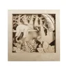 Rayher. Lesena sestavljanka Lenivec, 24x24x6.5cm, 11-delna