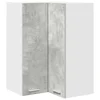 Vidaxl Viseča omarica Beton sivo in bela 57 x 57 x 80 cm