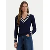 Lauren Ralph Lauren Pulover mornarska / bela