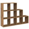 Pregrada/regal za knjige 3 razina hrast 137,5x29x103,5cm drveni