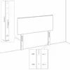 Vidaxl Vzglavje postelje temno zeleno 100x5x118/128 cm žametno