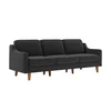 ATELIER DEL SOFA Sofa sa 3 sedišta Robin Extra 3 Night Grey Walnut