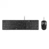 SlimStar C126 USB US crna tastatura+ USB crni miš