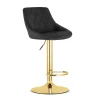 OSKAR Barska stolica Kast black / gold baza