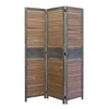 Homestyle4U Pregrada za prostor, 3-delni zložljiv paravan, 170x120x2 cm, rjava
