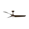 Lucci Air 21617249 - LED ventilator OSPREY sa prigušivačem, 1xGX53/12W/230V, prečnik 132 cm, bronza + daljinski upravljač