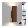 Brilagi - LED zidno svetlo CRESTO 2xGU10/10W/230V 20 cm braon
