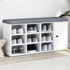 Klupa za cipele bijela 102 x 32 x 50 cm od konstruiranog drva