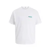 JACK & JONES Majica pastelno modra / temno zelena / bela
