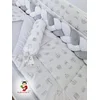 Bubamara037 Pletenica za krevetac, Trostruka, 180 cm, Bela