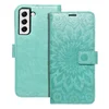 shumee Ovitek Mezzo Book za Samsung S21 FE, mandala zelene barve