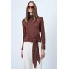 Trend Alacati Stili Ženska bluza Alc-X14652, Braon