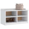 Klupa za predsoblje SANDNES 87x40x50 cm od masivne borovine