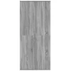 Visoka komoda siva sonome 80x35x180 cm od konstruiranog drva