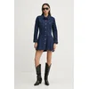 Obleka Tommy Jeans mornarsko modra barva, DW0DW20533