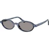 Ray-Ban Sunčane naočare Khal Bio-Based 0RB4472 6855/1, Ovalne, Plave