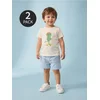 Sinsay - Pamuk majice sa printom 2 pack - krem