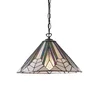 Endon 63937 - Luster na lancu Tiffany ASTORIA 1xE27/60W/230V prečnik 40 cm