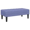 Vidaxl klop z blazino Jeans modra 113 x 57 x 39 cm blago