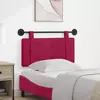vidaXL Visoki naslon za glavo Vinorodna rdeča 100 x 55 x 5 cm Žamet