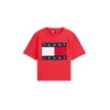 Tommy Jeans Majica mornarska / rdeča / bela