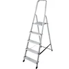 KRAUSE Kućne aluminijumske merdevine CORDA 000729, 1.60m, Hrom