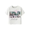 NAME IT Majica modra/rjava/rosé/bela