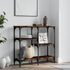 Konzolni stol boja hrasta 80 x 29 x 75 cm konstruirano drvo
