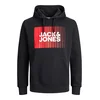 JACK & JONES Majica, črna