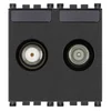 VIMAR ARKÉ TV-RD-SAT JEDNOS.2 IZLAZA 2M TV/SAT ANTRACIT VI19302.01