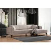 Atelier del Sofa Ugaona garnitura Horizon 85x43x207cm Svetlobraon