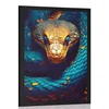 Plakat modro zlata kača - 20x30 no frame